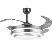 BEL AIR HOME - Ventilador de Techo Selene: Aspas Desplegables, Luz LED 36W y Motor DC