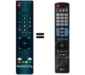 Mando a distancia programado para TV modelo 50PT353AEU de LG