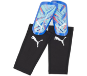 Material fútbol Protecciones Puma Espinilleras Ultra Flex Azul