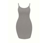 Plus Size Women's Basic Halter Vest Long  Fashion Dress