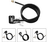 125cm Bicycle Pump Hose TPU Thickened And Lengthened Air Hose Connector Tire Inflator British French Nozzle Bicycle Accessories
