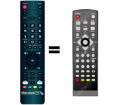 Mandos.tv DVBT-HD para PENTAFILM mando a distancia programado
