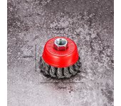 Twisted Steel Wire Wheel M14 Brush Strong Paint Remove Rotary Twist Knot Deburring 75mm/100mm/150mm For Metal Angle Grinder