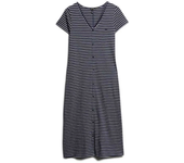 Superdry Vestido Midi De Manga Corta Thru Jersey