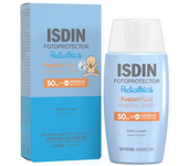 ISDIN Fusion Fluid Mineral Baby SPF 50 / Protector solar facial niños y bebés, Apto para pieles atópicas, 50 ml