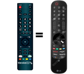 Mando a distancia programado para TV modelo 55UQ81006LB de LG