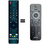 Mandos.tv DVP3264/12 para PHILIPS mando a distancia programado