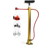 MOLCARAUTO Bomba de aire de pie para bicicleta Inflador de neumáticos Válvula Schrader Presta 120 Psi