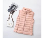 Women sleeveless women's ultra light down vests slim jacket girl gilet plus lightweight windproof warm waistcoat
