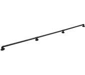 2.4m/8ft Black Handrail Stair Rail Grab Bar Handle Balustrade Staircase Banister