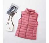 Women sleeveless women's ultra light down vests slim jacket girl gilet plus lightweight windproof warm waistcoat