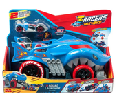 T-Racers Mix 'N Racer Camión Tiburón con Lanzador Azul 38901 MAGIC BOX