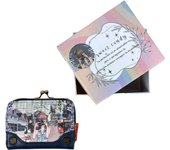 Sweet Candy - Monedero de Diseño con Dibujo de Muñeca, con Cierre de Cremallera y Click, Con una caja de Regalo muy bonita. Múltiples Compartimentos y Espacios para Tarjetas,