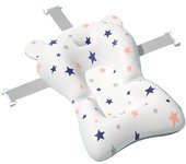 BATHBY Cojín Reductor para Bañera de Bebé Estrellitas · Ergonómico,  Ajustable y Portátil con Malla Antideslizante · Almohada Reductora · Hamaca de Ducha con Diseño de Estrellas ·  De 0 a 2 años
