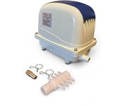 Compresor para séptico de membrana para  fosas sépticas, peceras grandes, acuarios e hidroponía  Jecod PA-80 (bomba de aire), aereación de estanques/ equipos de fisioterapia o baños de hidroterapia