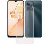 Funda Realme C31 (4G) Carcasa Gel TPU Silicona Transparente GTR + Protector Pantalla Cristal Templado Movilear