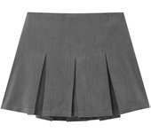 Women Pleats Short Skirts 2024 New Fashion Women Shorts Skirt Woman Mid-Waist Mini Skirts Casual Summer Skort