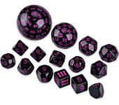 15Pcs Polyhedral Dice Table Game Dice for DND RPG Dungeons and Dragons D3 D4 D5 D6 D7 D8 D10 D% D12 D16 D20 D24 D30 D60 D100