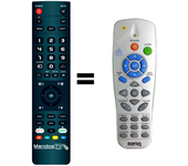 Mandos.tv SP840 para BENQ mando a distancia programado