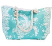 Bolsa Playa 58X38X16CM AZUL/TORTUGA novedad 2024 gran capacidad