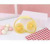 Mini ventilador portátil  para el cuello,con diseño animados. dispositivo silencioso y plegable, recargable por usb.