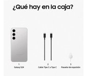NUEVO Samsung Galaxy S24, 128GB, 8GB RAM, Version EU 6.2" FHD+, con IA, Exynos 2400, 4000 mAh, Android 14
