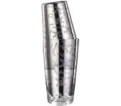 Stainless Steel Boston Shaker Tin with Etched Pattern Cocktail Shaker Martini Shaker Drink Mixer Professional Bartender Kits
