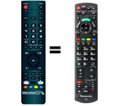 Mandos.tv N2QAYB000505 para PANASONIC mando a distancia programado