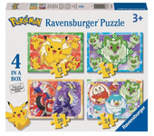 Set 4 Puzzles Pokémon de 12,16,20,24 Piezas 1200402 RAVENSBURGER