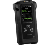 Medidor de radioactividad para un rango de 0,00 a 1000 µSv/h / Radiación beta, gamma y rayos X / Tubo contador Geiger-Müller / Indicación de la temperatura, fecha y hora / PCE Instruments
