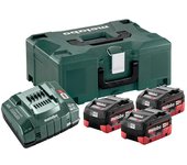 Metabo 685069000 Set bateria y cargador básico 3x LiHD 5,5Ah Con maletín MetaLoc