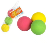 Set de 3 Pelotas para Palas de Playa Multicolor Aktive 53680