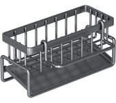 Escurridor de acero inoxidable para fregadero de cocina, soporte de esponja para almacenamiento de grifo, jabón, toallero, estante organizador, accesorios de cocina