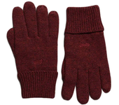 Superdry Guantes Vintage Logo Rojo Hombre Adulto