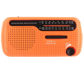 Radio Portátil Multifunctional With Generador De Manivela Solar Y Dinamica AM/FM/SW1 With Indoor LED De Lectura Y Climate Prevision