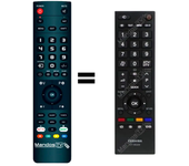 Mandos.tv 50L2333D para TOSHIBA mando a distancia programado