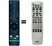 Mandos.tv 92LCN500H-0001 para SHARP mando a distancia programado