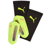 Material fútbol Protecciones Puma Espinilleras Ultra Light Amarillo
