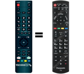 Mandos.tv TX-L42E6E para PANASONIC mando a distancia programado