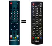 Mandos.tv 32LN520B-ZA para LG mando a distancia programado