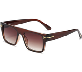 Gafas de sol cuadradas de gran tamaño de diseñador de marca de lujo, gafas de sol Retro con degradado para hombres y mujeres, gafas de moda Uv400, gafas clásicas Tom Shades lentes niña vasos Venta al por mayor