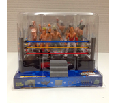 33-piece Wrestling Playset For Kids, Wwe Wrestler Warriors Toys With Ring & Realistic Accessories, Fun Miniature Fighting Figures