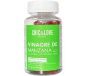 Chic & Love ACV Gummies Vinagre De Manzana 60 Ud. Con extracto de jengibre.