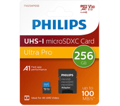 Philips Tarjeta De Memoria Con Adaptador Micro Sdxc 256gb Class 10 Uhs-i U3