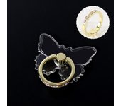 Transparent Cell Phone Ring Holder Stand 360°Degree Rotation Clear Finger Grip Kickstand Compatible iPhone Xiaomi for Phone Case