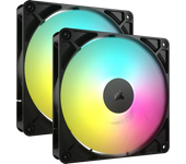 Corsair RS140 ARGB Carcasa del ordenador Ventilador 14 cm Negro 2 pieza(s)