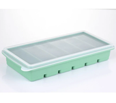 Bandejas para cubitos de hielo de silicona con tapas, cubitos de hielo de gran tamaño fáciles de quitar