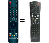 Mandos.tv DVD740VR/001 para PHILIPS mando a distancia programado