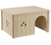 ferplast caseta de madera sin para roedores 37x27,7x20cm