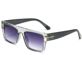Gafas de sol cuadradas de gran tamaño de diseñador de marca de lujo, gafas de sol Retro con degradado para hombres y mujeres, gafas de moda Uv400, gafas clásicas Tom Shades lentes niña vasos Venta al por mayor